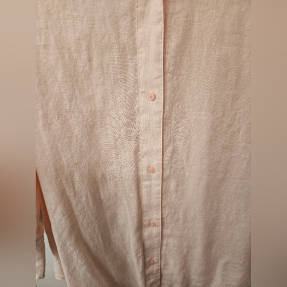 NWT - Linen Old Navy Pink Button Down Shirt - Size XXL - Picture 4 of 10